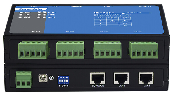 NP314T-4DI(RS-485) | Bộ Chuyển Đổi Tín Hiệu Serial Sang Ethernet 2x100M Copper, 4xRS-485/422