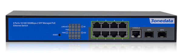 PS5010G-2GS-8PoE | Switch Công Nghiệp PoE Quản Lý Layer 2, 8x1G PoE, 2x1G Fiber (SFP)